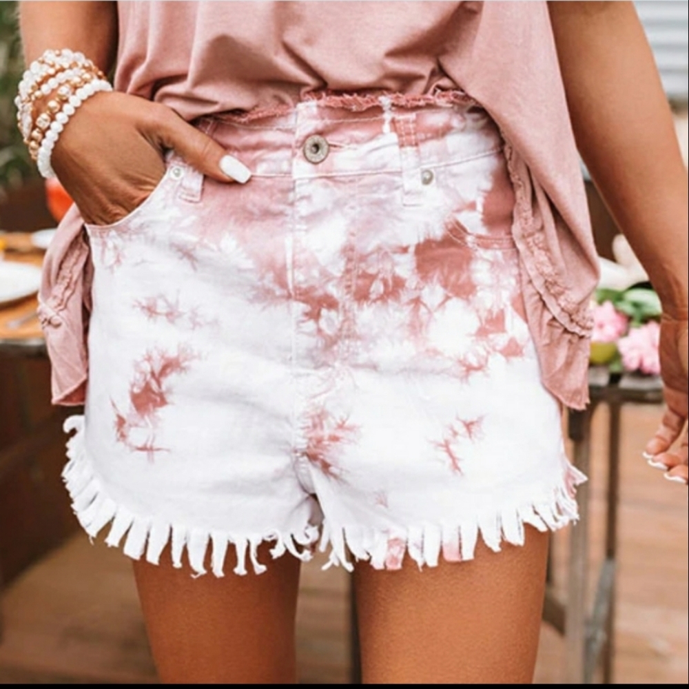 !!POL Host Pick  Braylan Tie dye High Waist Shor